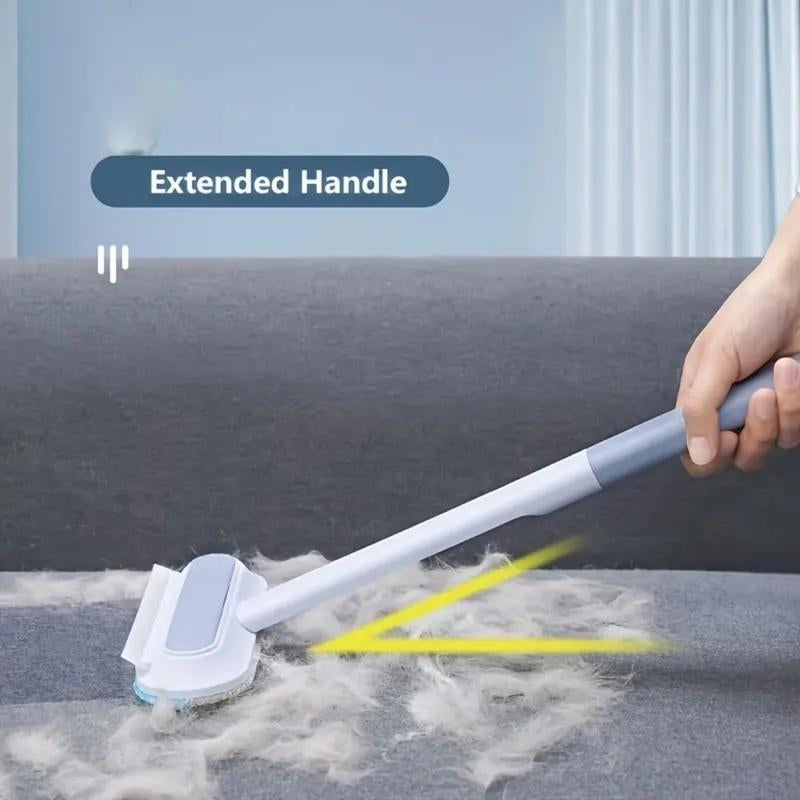 Ultimate Reusable Pet Hair Remover Brush - Multi-Functional Lint Cleaner with Extra-Long Handle for Effortless Grooming on Furniture, Clothes, Bedding, Carpets & More!