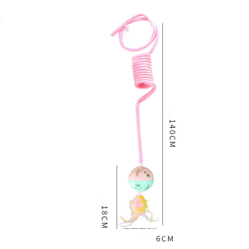 Cat Spring Rabbit Hair Ball Toy