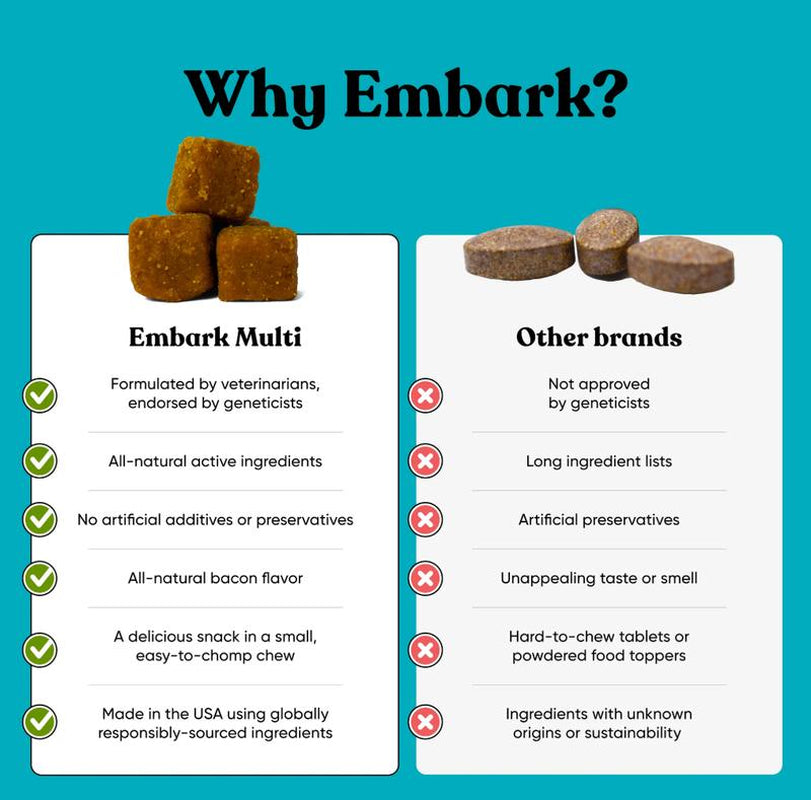 Embark All-Natural Bacon Chews for Dogs – Enhance Coat Shine, Joint Health & Immunity with Vet-Approved Formula