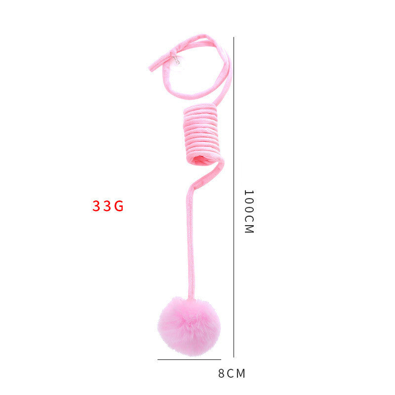 Cat Spring Rabbit Hair Ball Toy