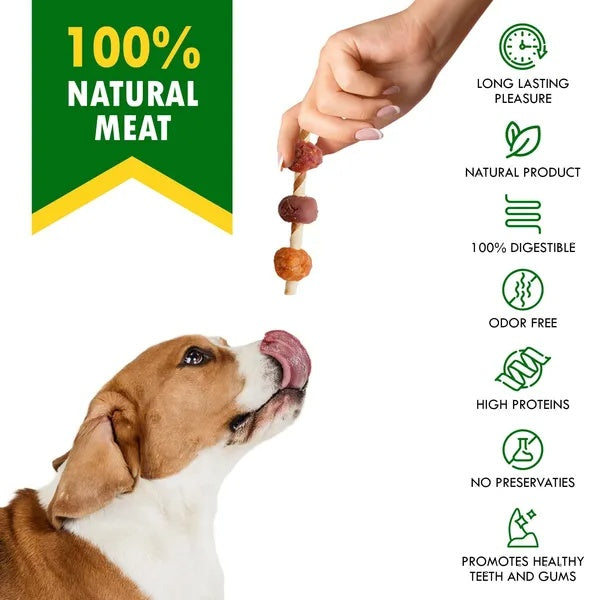 Dog Rawhide Treats with Duck & Chicken