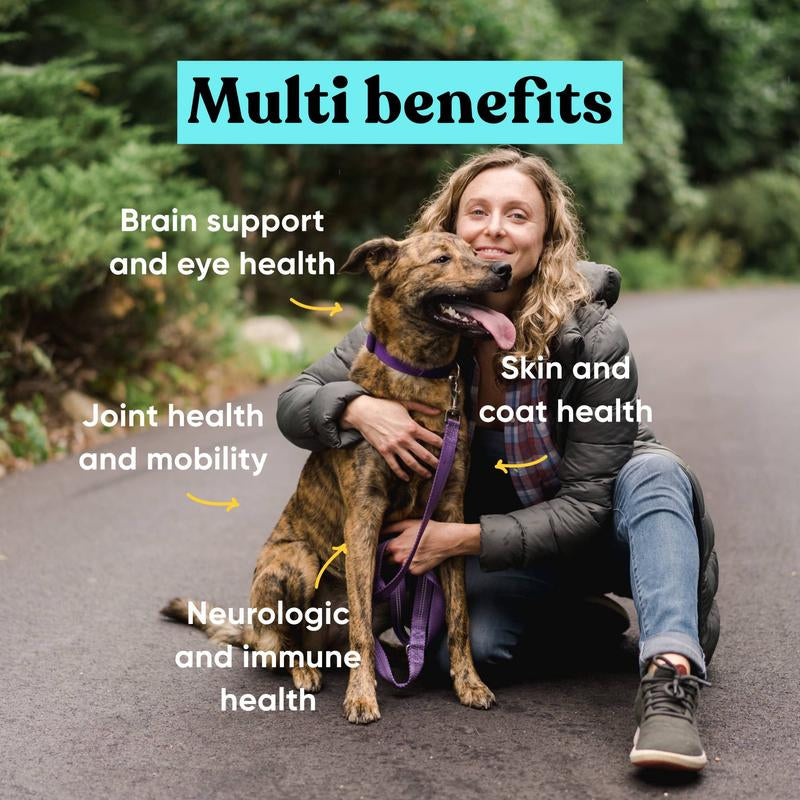 Embark All-Natural Bacon Chews for Dogs – Enhance Coat Shine, Joint Health & Immunity with Vet-Approved Formula