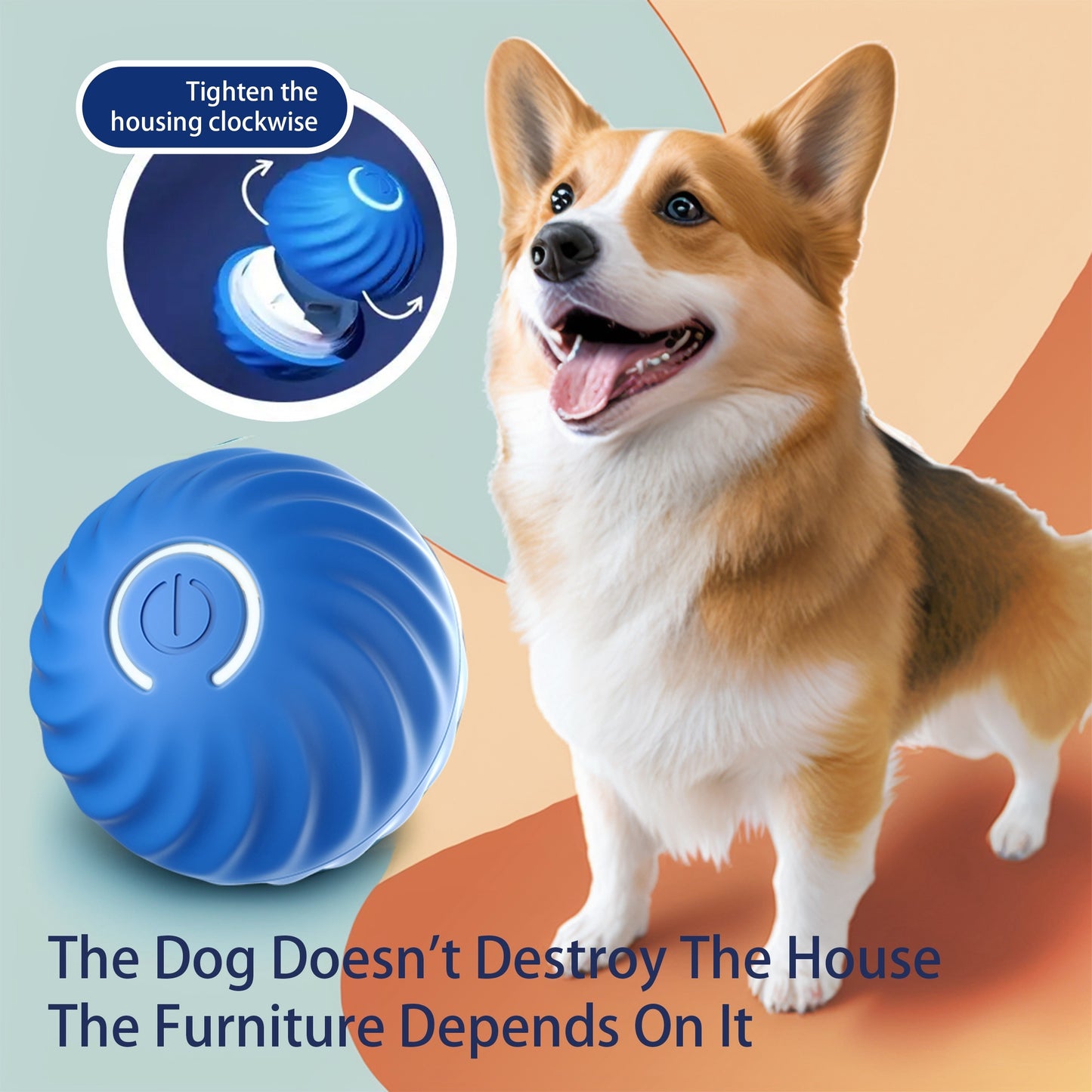 Dog Interactive Bouncing Ball