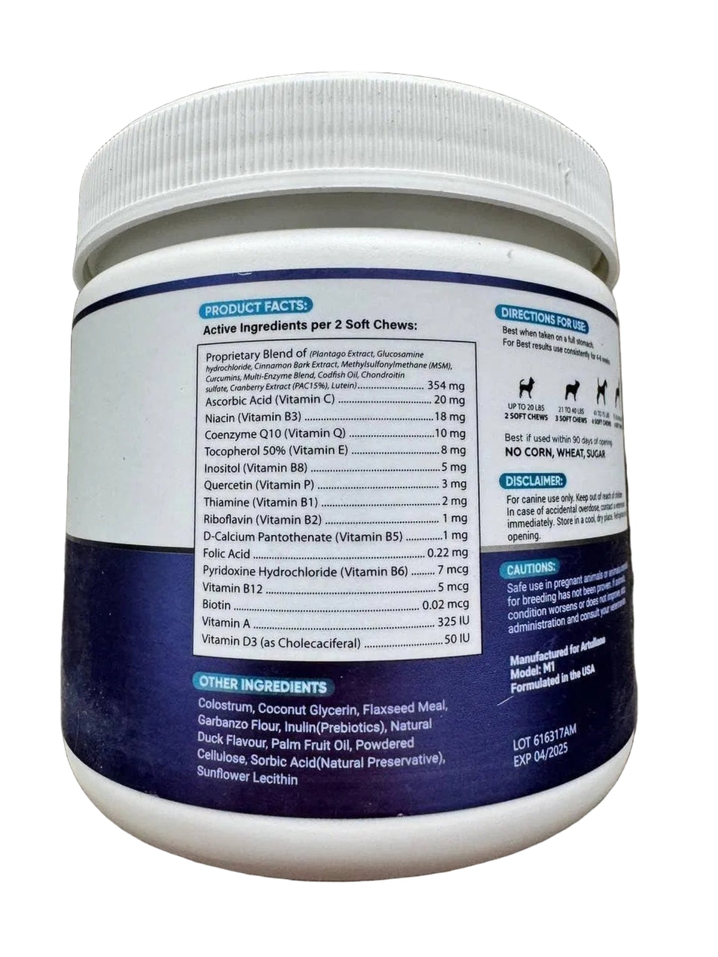 Dog Multivitamin Chewable with Glucosamine