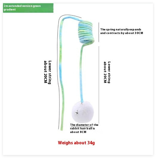 Cat Spring Rabbit Hair Ball Toy