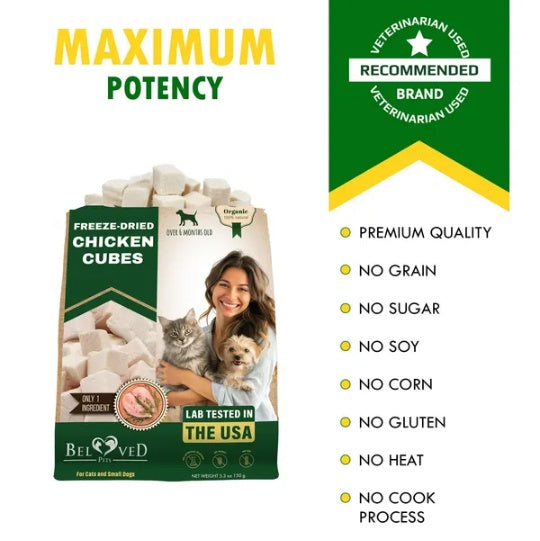 Freeze-Dried Cubes for Cats & Dogs