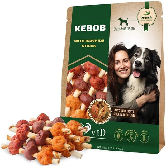 Dog Rawhide Treats with Duck & Chicken