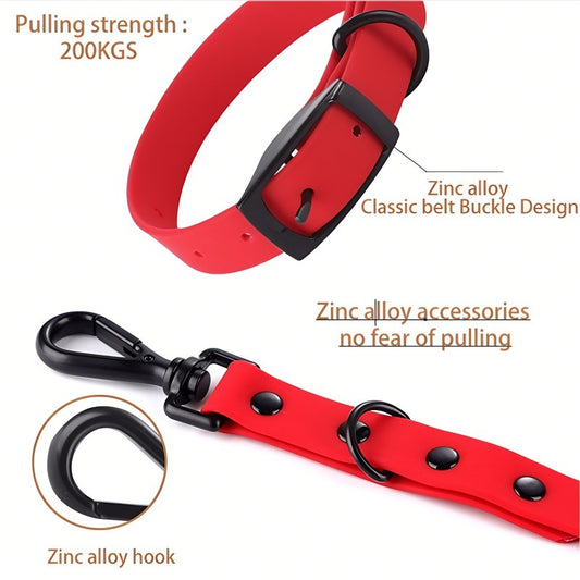 Pet Silicone Collar & Leash Set