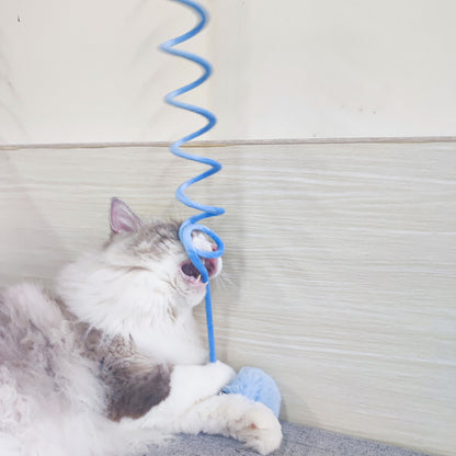 Cat Spring Rabbit Hair Ball Toy
