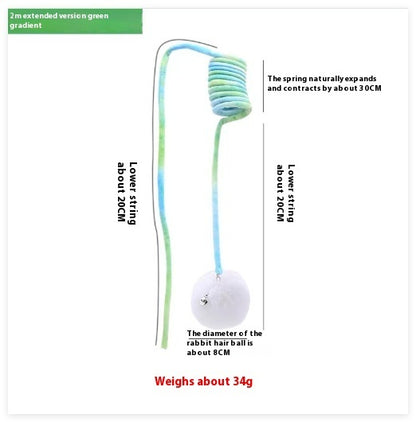 Cat Spring Rabbit Hair Ball Toy