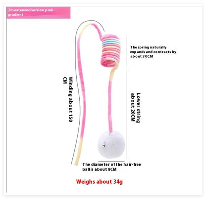 Cat Spring Rabbit Hair Ball Toy